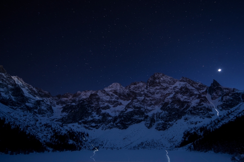 LIGTHS IN MOUNTAINS